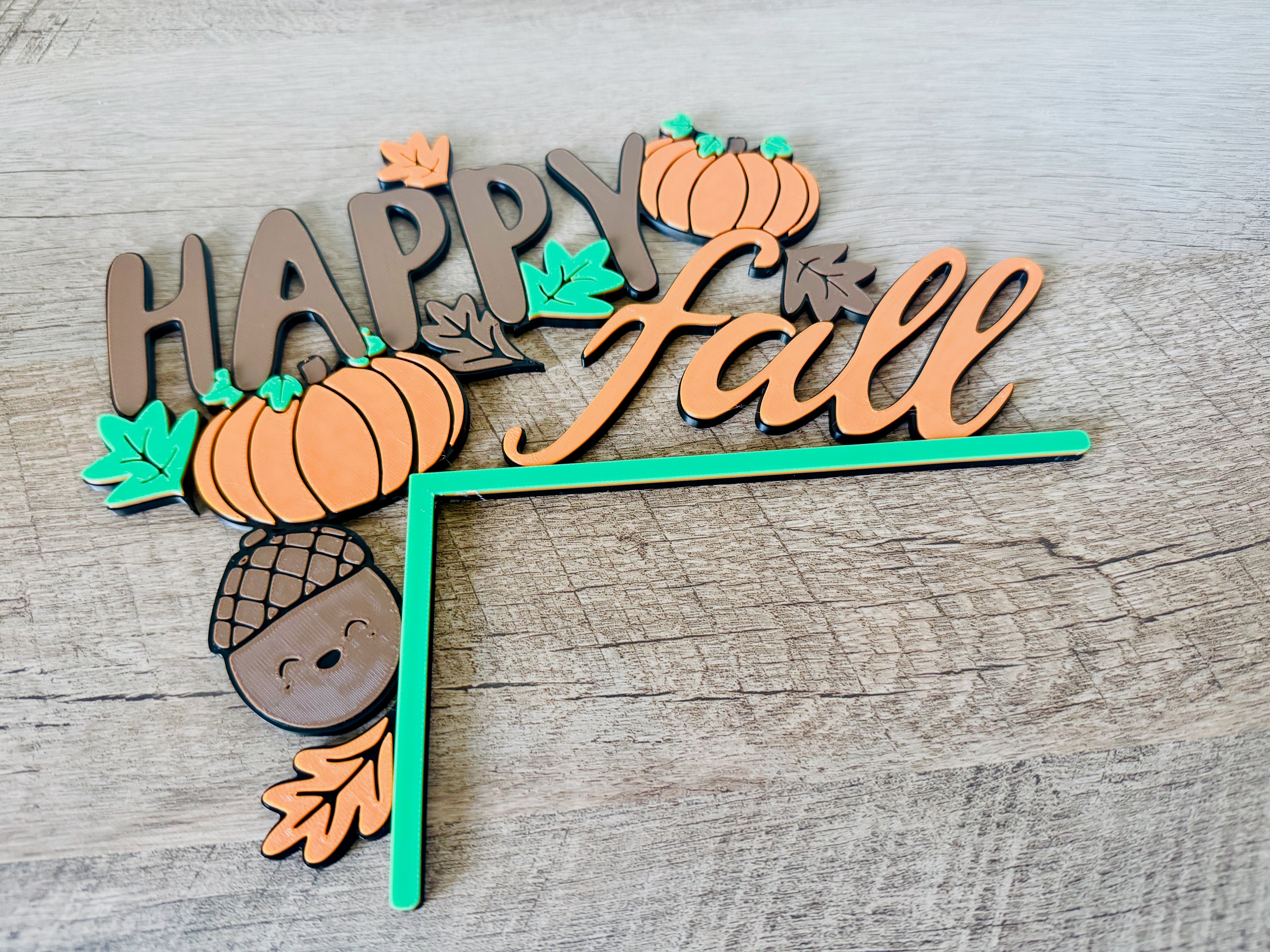 “Happy Fall” Door Frame Corner Decor
